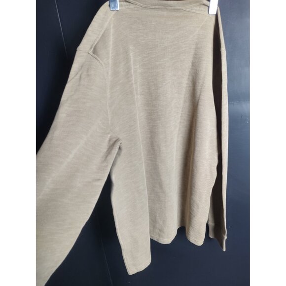 Banana Republic Men’s Beige Long Sleeve Henley Shirt Knit Casual NWT - Picture 8 of 11